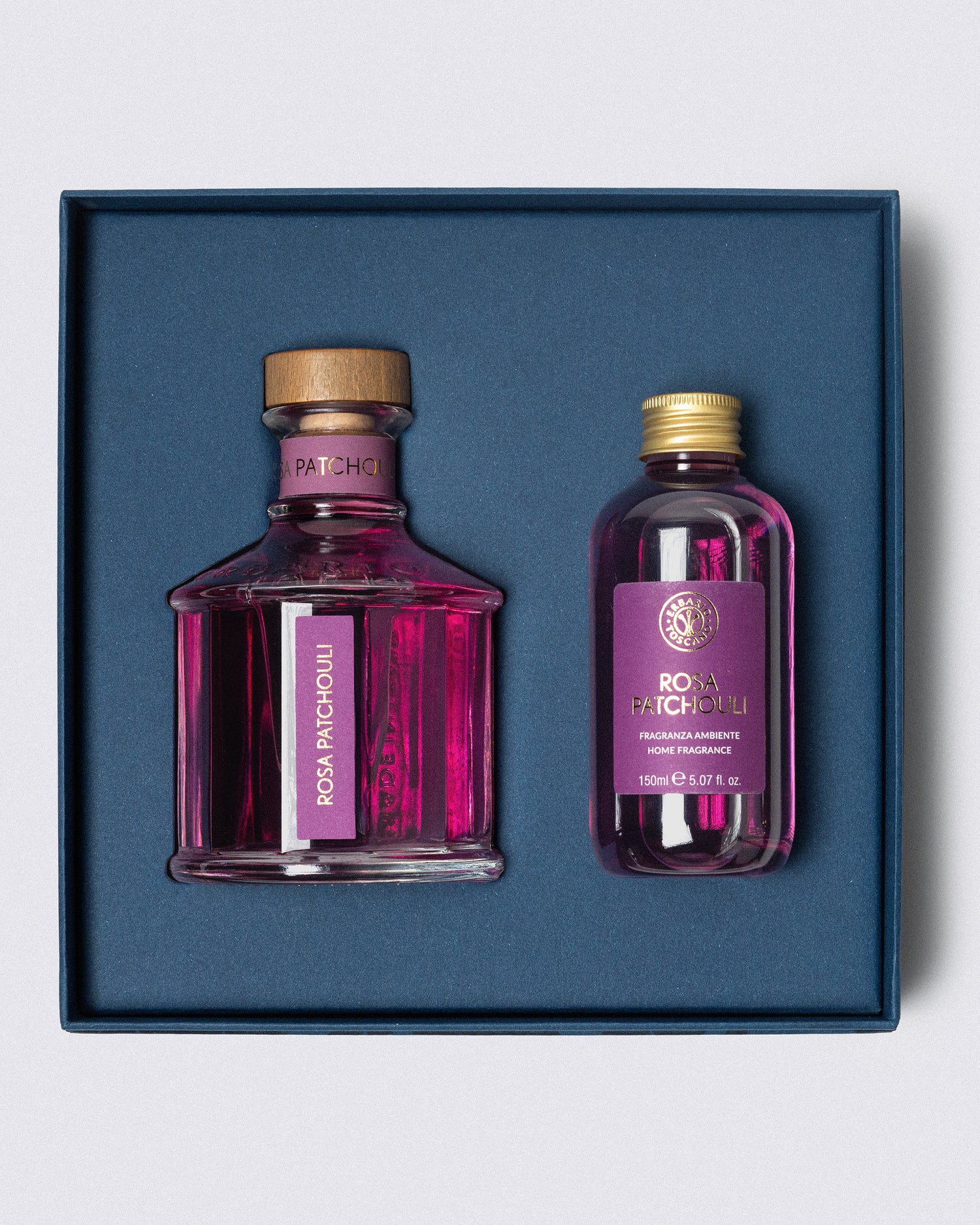 IDEA REGALO PROFUMATORE AMBIENTE E RICARICA ROSA PATCHOULI
