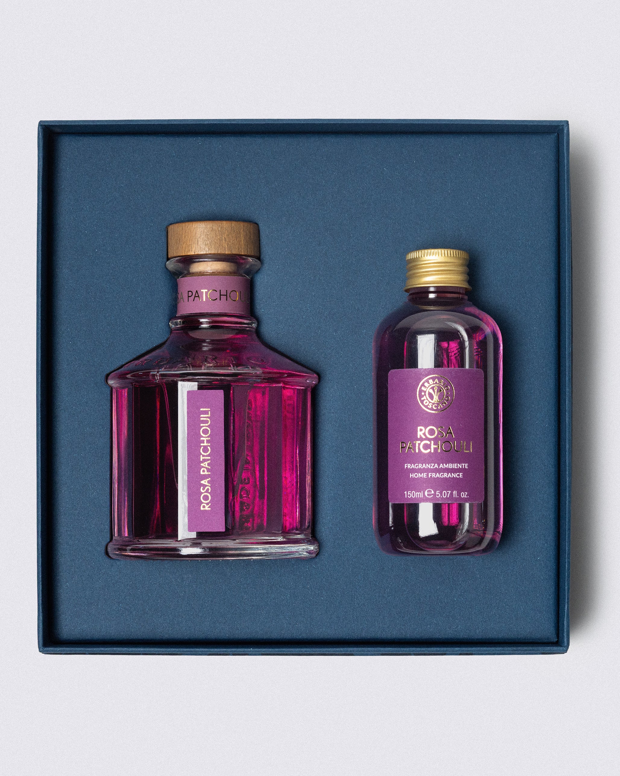 IDEA REGALO PROFUMATORE AMBIENTE E RICARICA ROSA PATCHOULI